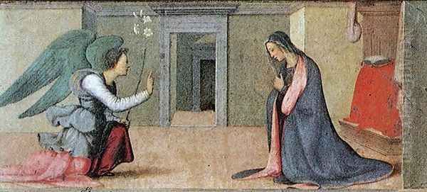 Annunciation 1503 Oil Painting by Mariotto Albertinelli