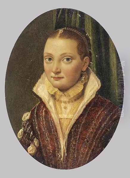 Portrait Of Sofonisba Anguissola 1560 Oil Painting by Lucia Anguissola