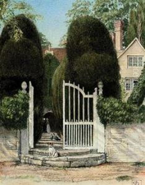 The Gateway To Coluve Priory Oil Painting by Joseph Edward Southall