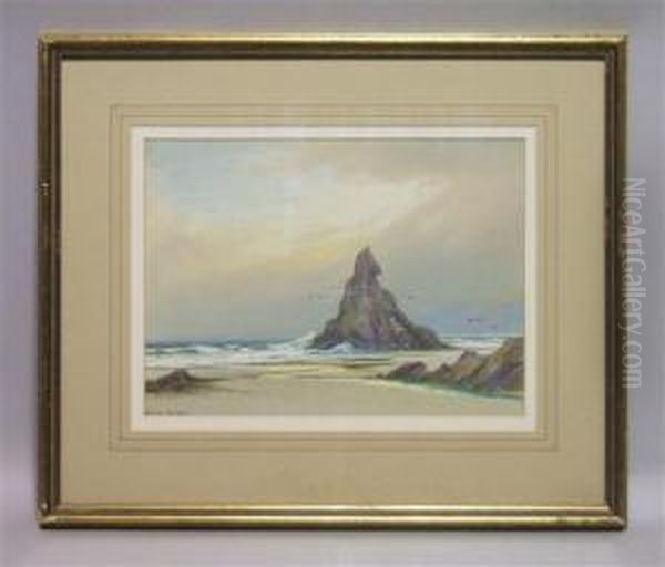 Cornwall Coast Oil Painting by Rubens A.J.N. Southey