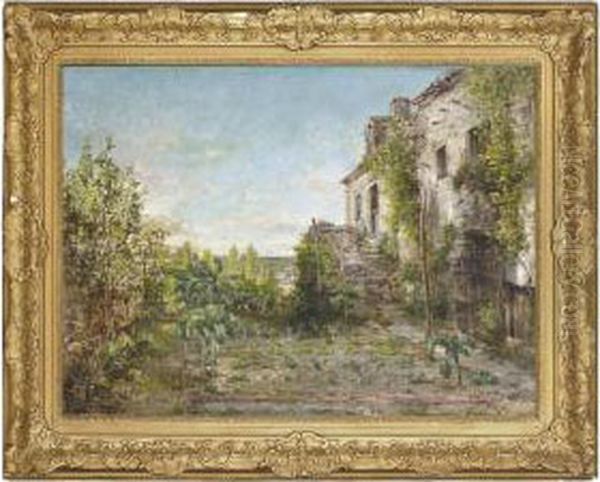 The Summer Garden Oil Painting by Paul Constant Soyer