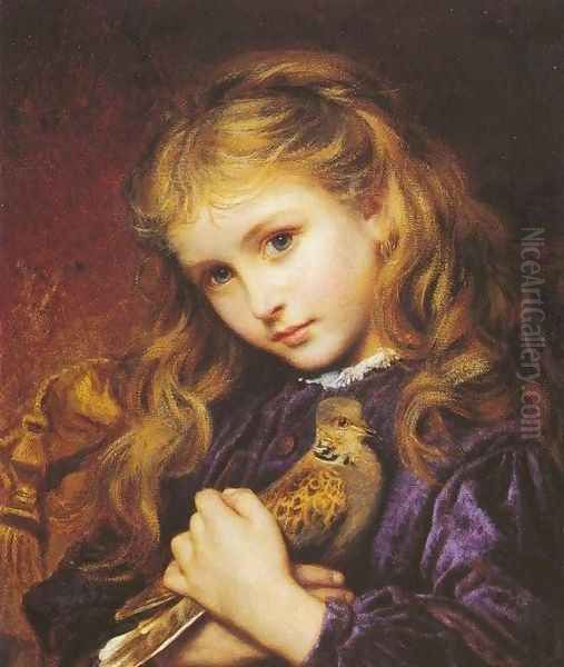 The Turtle Dove Oil Painting by Sophie Gengembre Anderson