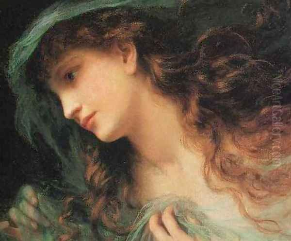 Head of a Nymph Oil Painting by Sophie Gengembre Anderson