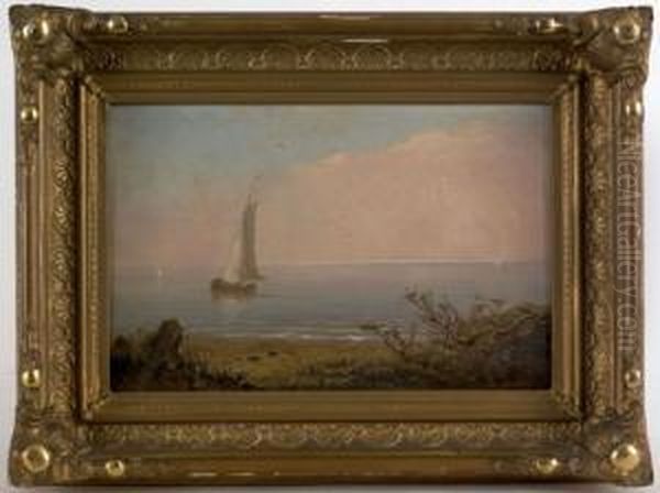 Coastal Scene Oil Painting by Frederik A. Spang