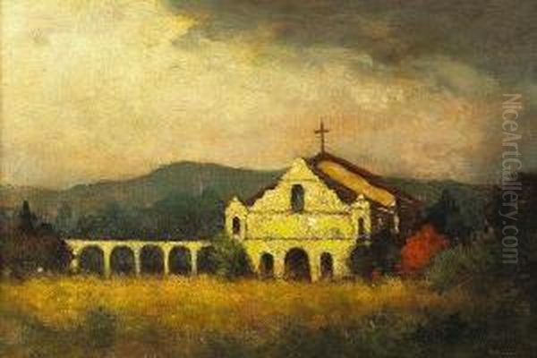 Mission San Antonio De Padua Oil Painting by William Sparks