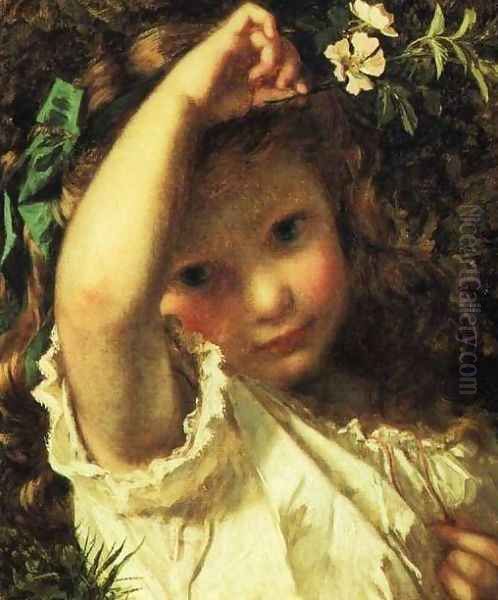 Peek-A-Boo! Oil Painting by Sophie Gengembre Anderson