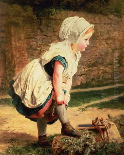 Wait for Me! Oil Painting by Sophie Gengembre Anderson