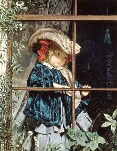 No Walk Today Oil Painting by Sophie Gengembre Anderson