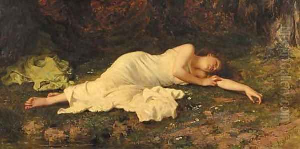 Sweet dreams Oil Painting by Sophie Gengembre Anderson