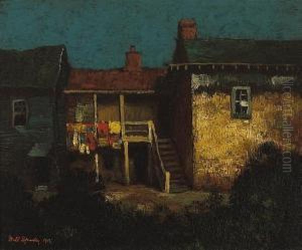 Robert Louis Stevenson's House, Monterey Oil Painting by Will Speaks