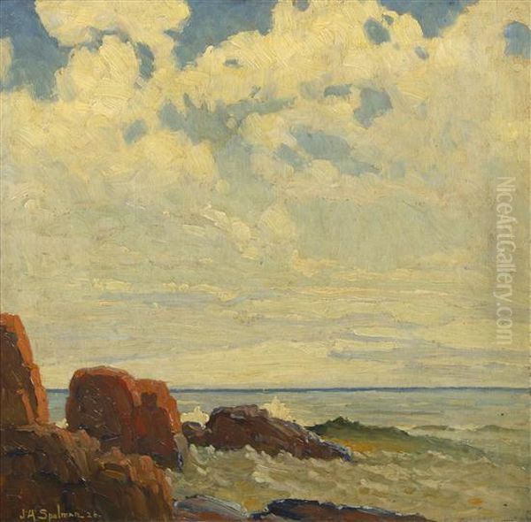 The Shore Oil Painting by John Adams Spelman