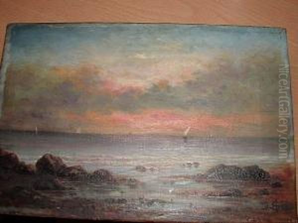 Coastal Scene Oil Painting by Harry Spence