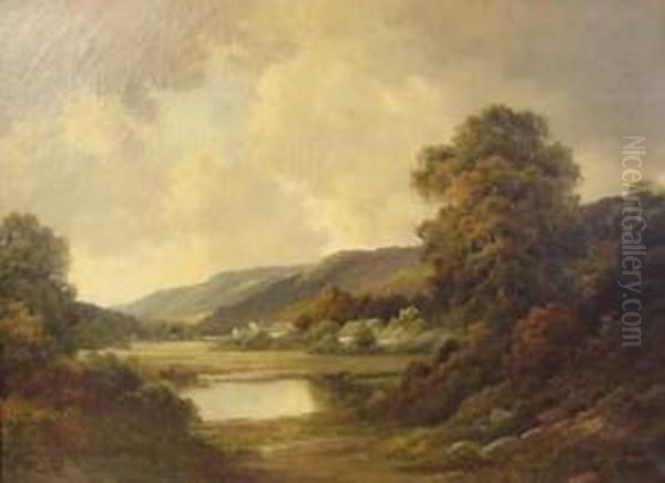 The Distant Hamlet Oil Painting by Ema Spencer