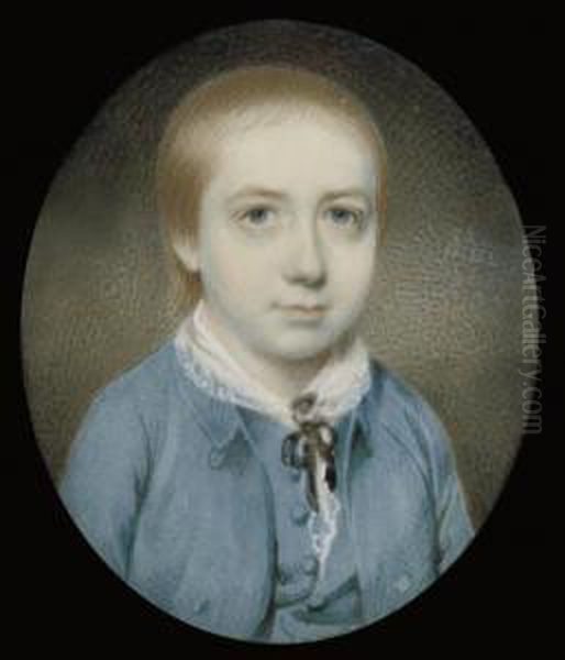 A Young Boy Called Charles Norman Oil Painting by Gervase Jarvis Spencer