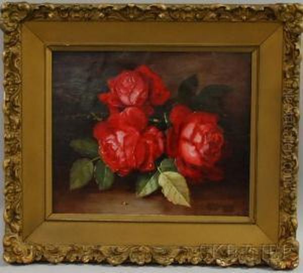 Roses Oil Painting by John Clinton Spencer