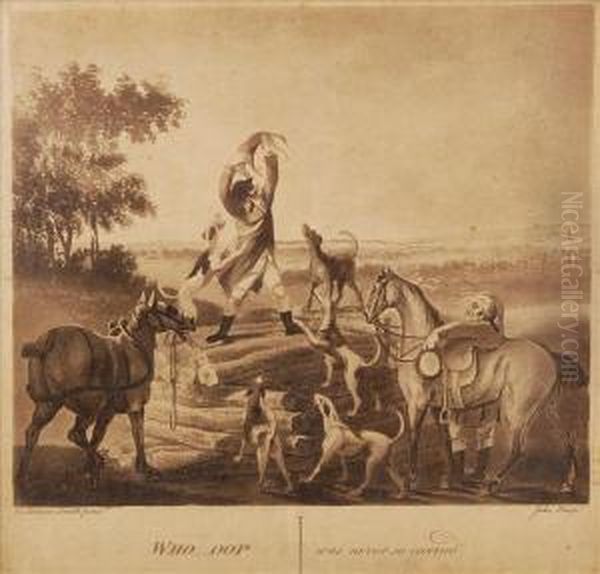 Miss Doe, A Mare Of Sredward Obriens Bart...engraving Oil Painting by James Seymour And Thomas Spencer