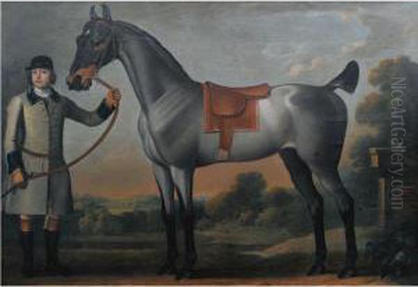 Portrait Of Mr Churchman's Ronata Oil Painting by James Seymour And Thomas Spencer