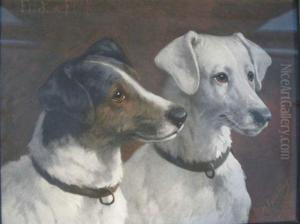 Hunde: Flick Und Flock Oil Painting by Heinrich Sperling