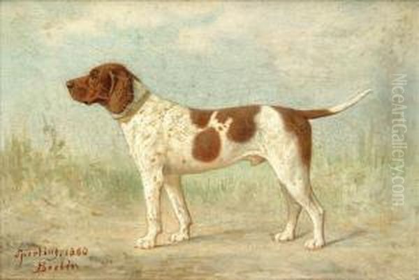 Water Spanielmastiffpoodlepointel Oil Painting by Heinrich Sperling