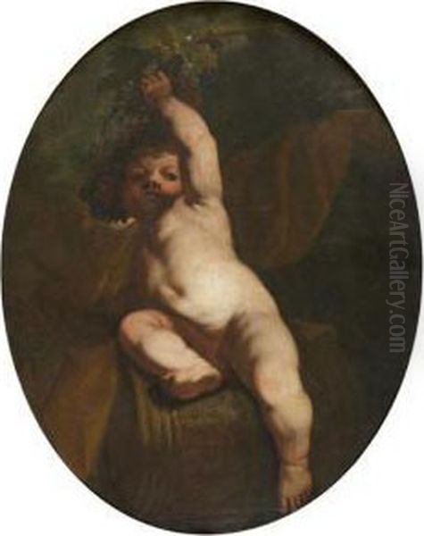 Jeune Bacchus Oil Painting by Carel Philip Spierincks