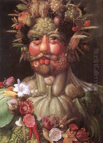 Vortumnus (Vertumno) Oil Painting by Giuseppe Arcimboldo