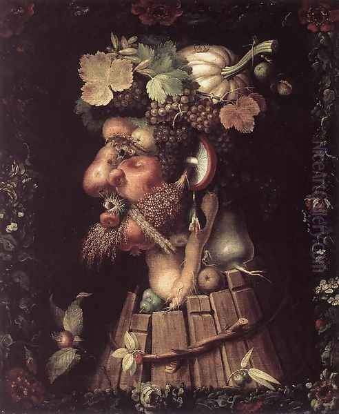 Autumn 1573 Oil Painting by Giuseppe Arcimboldo