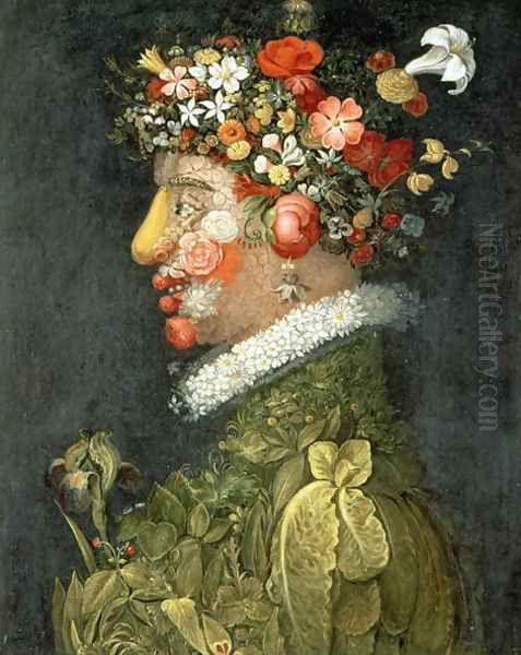 Spring (2) Oil Painting by Giuseppe Arcimboldo