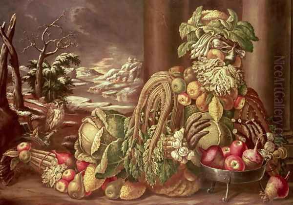 Winter (4) Oil Painting by Giuseppe Arcimboldo