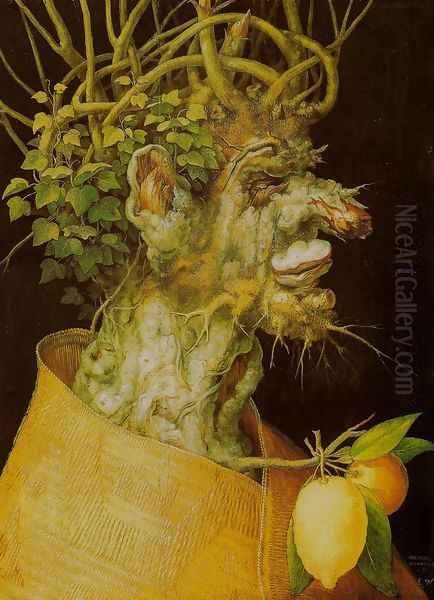 Winter (L'Inverno) Oil Painting by Giuseppe Arcimboldo