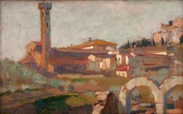 Fiesole Oil Painting by Jaroslav Spillar