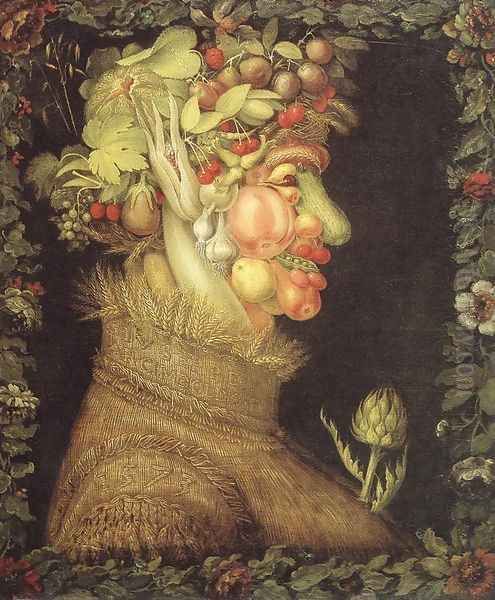 Summer 1573 Oil Painting by Giuseppe Arcimboldo