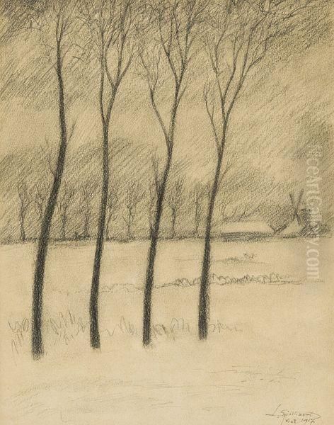 Paysage Hivernal Oil Painting by Leon Spilliaert