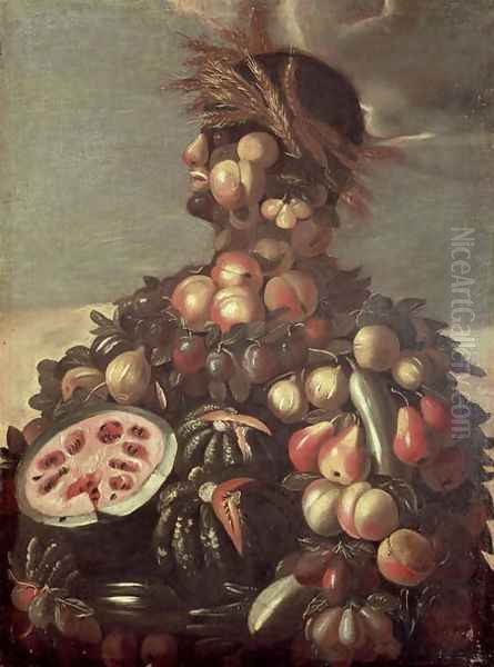 Summer (4) Oil Painting by Giuseppe Arcimboldo