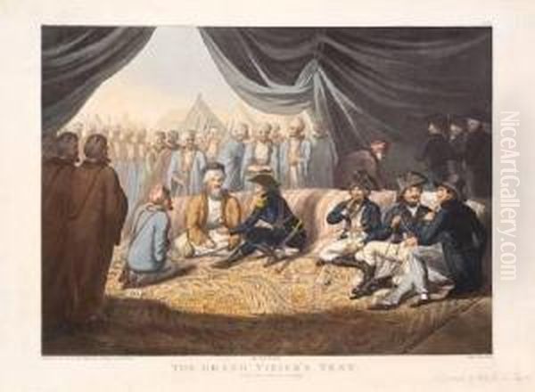 The Grand Vizier's Tent Oil Painting by William Spilsbury Of Bristol