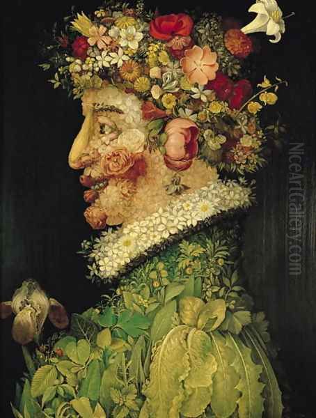 Spring (1) Oil Painting by Giuseppe Arcimboldo