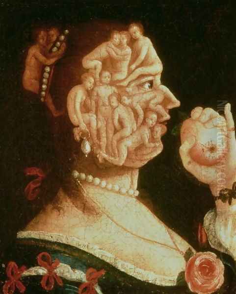 Portrait of Eve Oil Painting by Giuseppe Arcimboldo