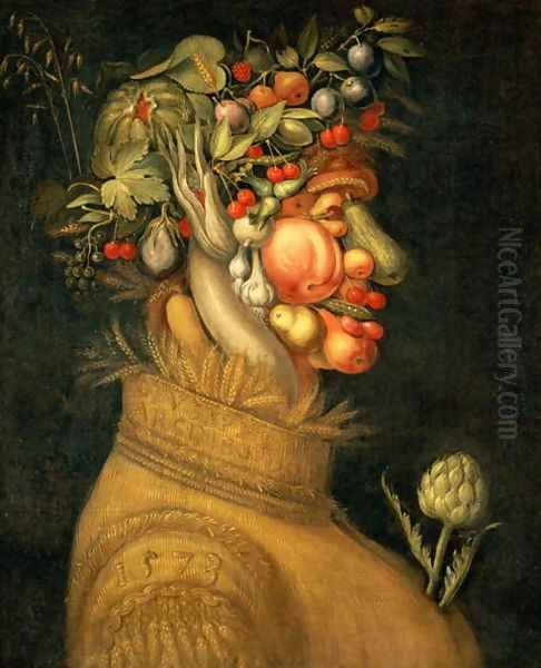 Summer (2) 1573 Oil Painting by Giuseppe Arcimboldo