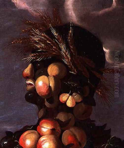 Summer (4) (detail) Oil Painting by Giuseppe Arcimboldo