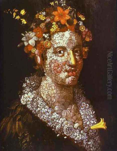 Flora Oil Painting by Giuseppe Arcimboldo