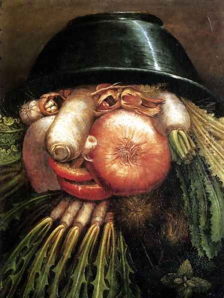 Vegetables Oil Painting by Giuseppe Arcimboldo