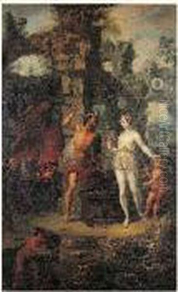 Venus Dans La Forge De Vulcain Oil Painting by Jean-Jacques Spoede