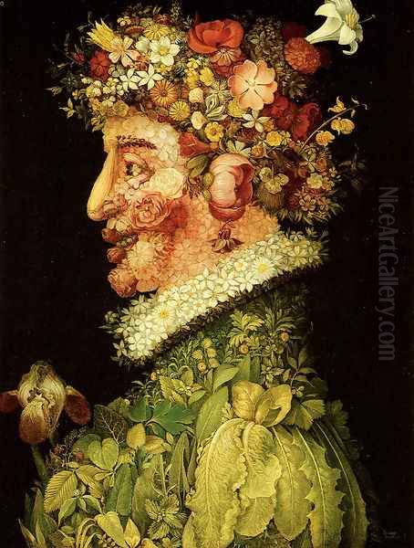 The Spring Oil Painting by Giuseppe Arcimboldo