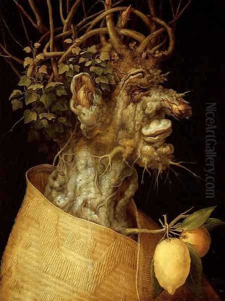 The Winter Oil Painting by Giuseppe Arcimboldo