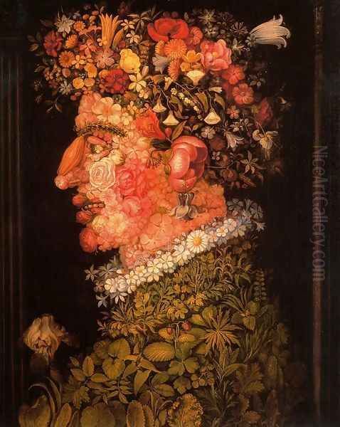 The Spring 3 Oil Painting by Giuseppe Arcimboldo