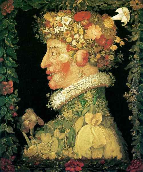 The Spring 4 Oil Painting by Giuseppe Arcimboldo