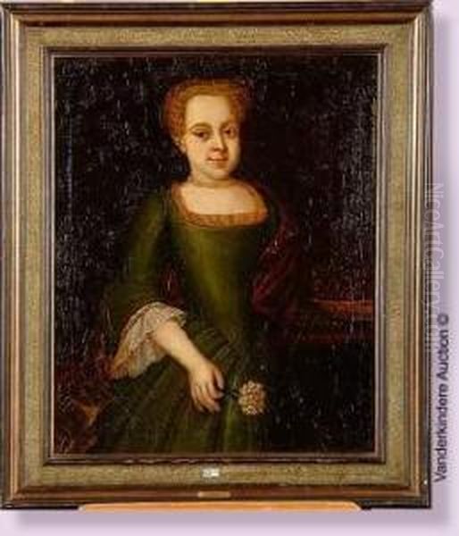 Portrait De Maria Sophia Grunert Oil Painting by Gottfried Sporleder