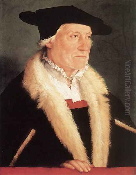 Portrait Of The Cosmographer Sebastien Münster 1552 Oil Painting by Christoph Amberger