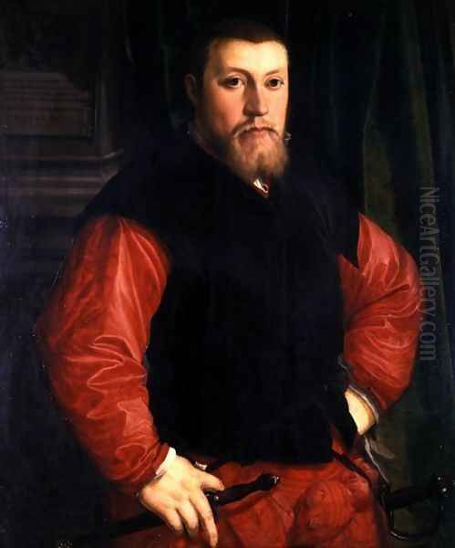 Portrait of Hieronymus Sulczer Oil Painting by Christoph Amberger