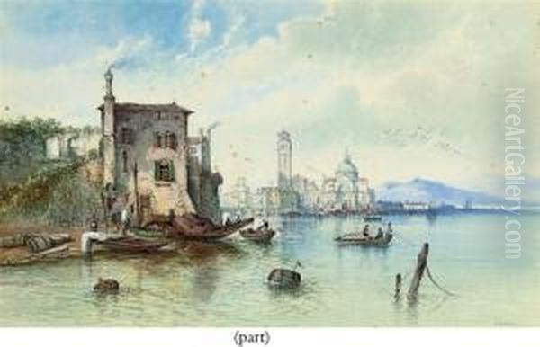 Capriccios Of The Italian Coast Oil Painting by Edwin St John