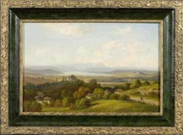 Landscape Near Munich Oil Painting by Adolf Stabli